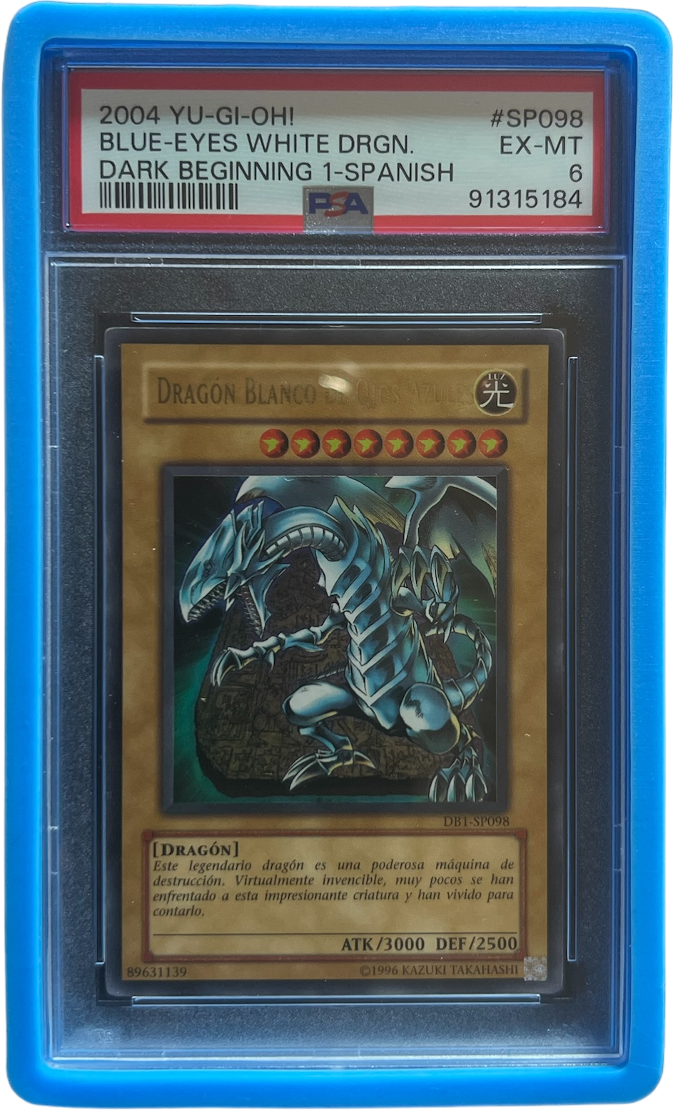 Blue Eyes White Dragon - Dark Beginning - PSA 6