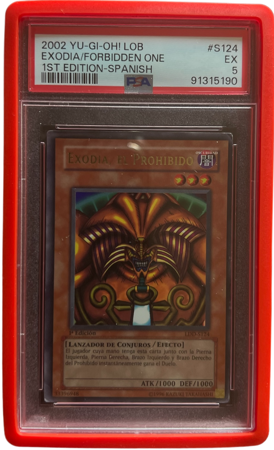 Exodia, The Forbidden One 1º edition - PSA 5