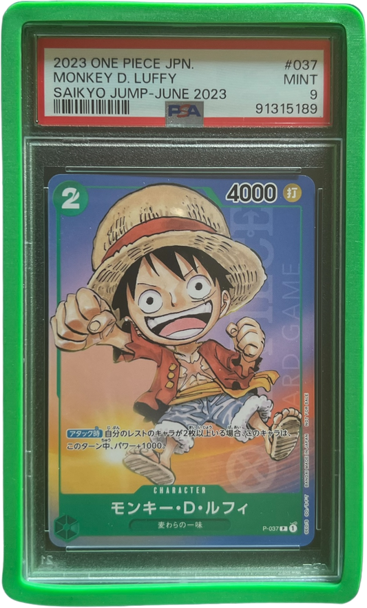 ONE PIECE CARD GAME P-037 - PSA 9